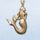 Pendant golden mermaid with chain