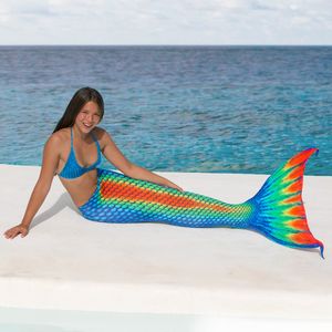 Mermaid tail Rainbow without monofin